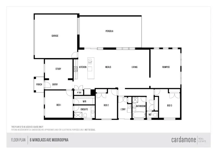 Floorplan of Homely house listing, 6 Windlass Avenue, Mooroopna VIC 3629