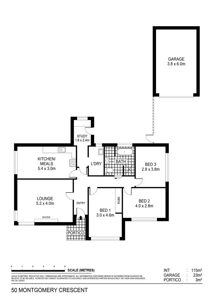 Floorplan of Homely house listing, 50 Montgomery Crescent, White Hills VIC 3550