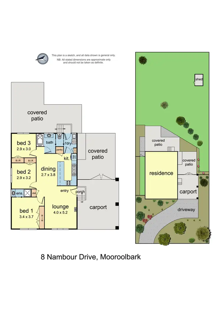 Floorplan of Homely house listing, 8 Nambour Drive, Mooroolbark VIC 3138
