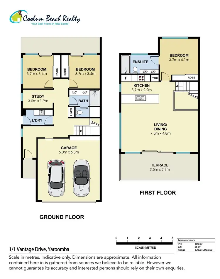 Floorplan of Homely townhouse listing, 1/1 Vantage Drive, Yaroomba QLD 4573
