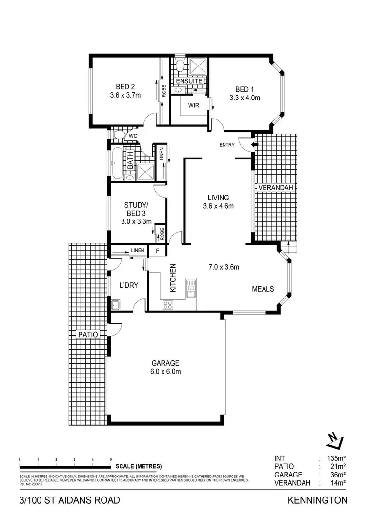 Floorplan of Homely townhouse listing, 3/100 St Aidans Road, Kennington VIC 3550