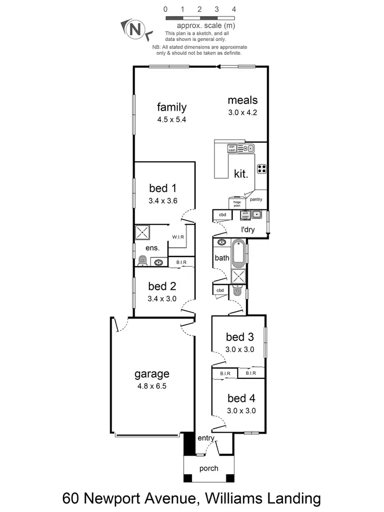 Floorplan of Homely house listing, 60 Newport Avenue, Williams Landing VIC 3027