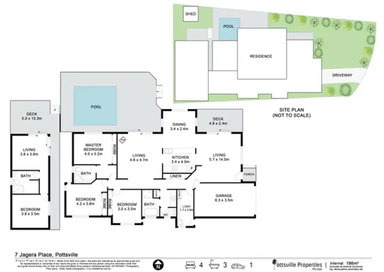 Floorplan of Homely house listing, 7 Jagera Close, Pottsville NSW 2489