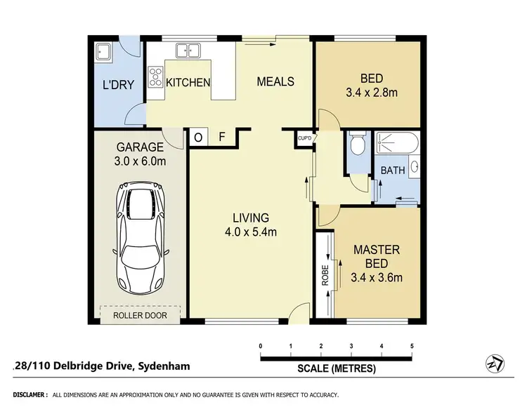 Floorplan of Homely unit listing, 28/110 Delbridge Drive, Sydenham VIC 3037