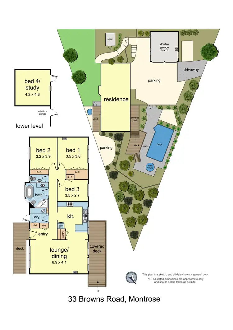 Floorplan of Homely house listing, 33 Browns Road, Montrose VIC 3765