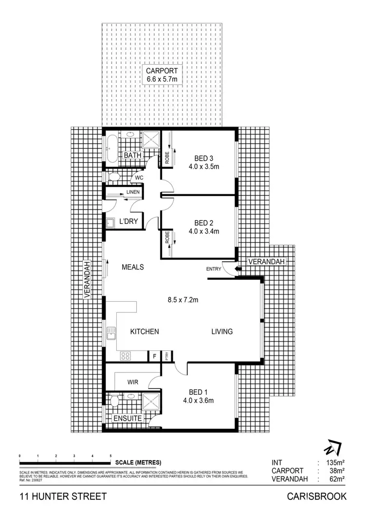Floorplan of Homely house listing, 11 Hunter Street, Carisbrook VIC 3464