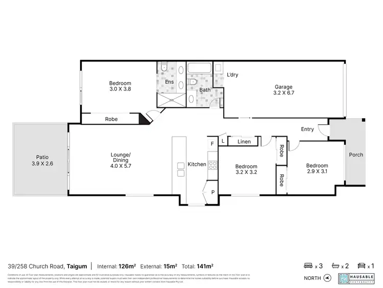 Floorplan of Homely villa listing, 39/258 Church Road, Taigum QLD 4018