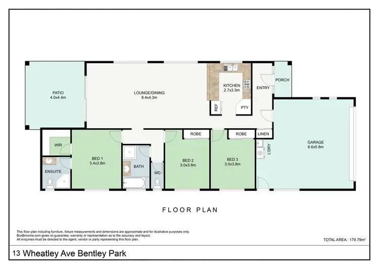 Floorplan of Homely house listing, 13 Wheatley Avenue, Bentley Park QLD 4869