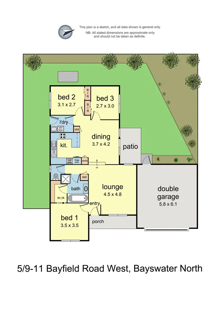 Floorplan of Homely unit listing, 5/9-11 Bayfield Road, Bayswater North VIC 3153