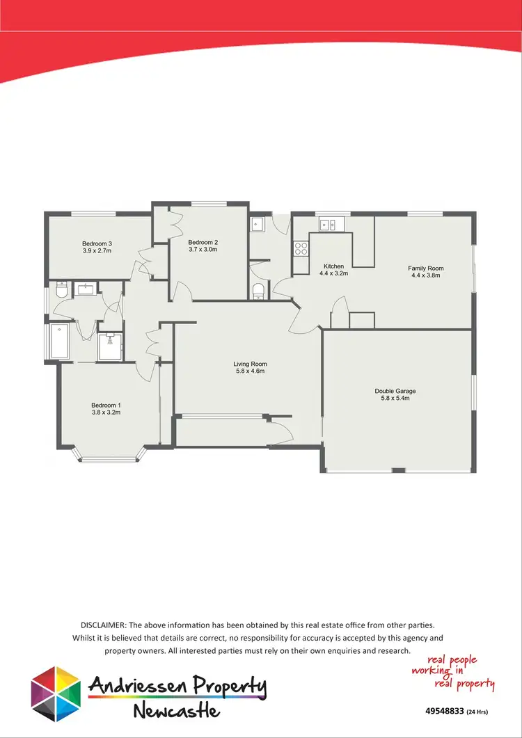 Floorplan of Homely house listing, 2 Cardinal Close, Cameron Park NSW 2285