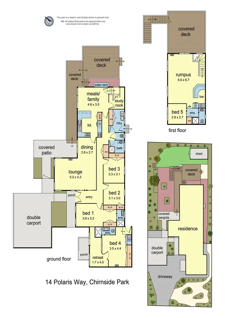 Floorplan of Homely house listing, 14 Polaris Way, Chirnside Park VIC 3116