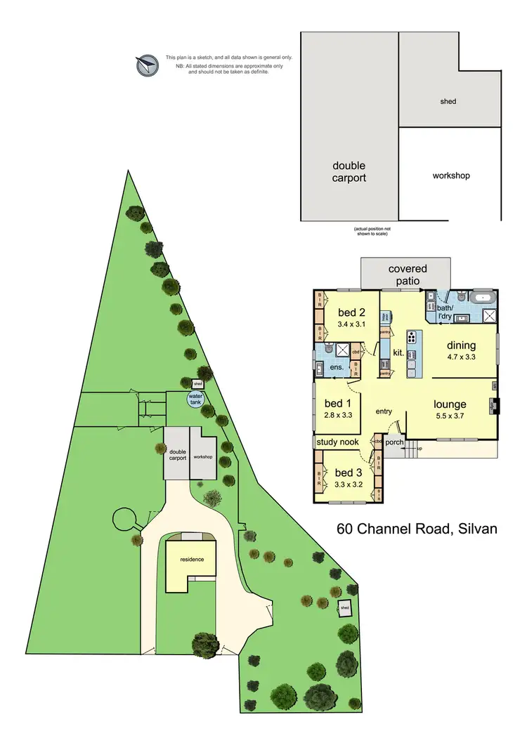 Floorplan of Homely house listing, 60 Channel Road, Silvan VIC 3795