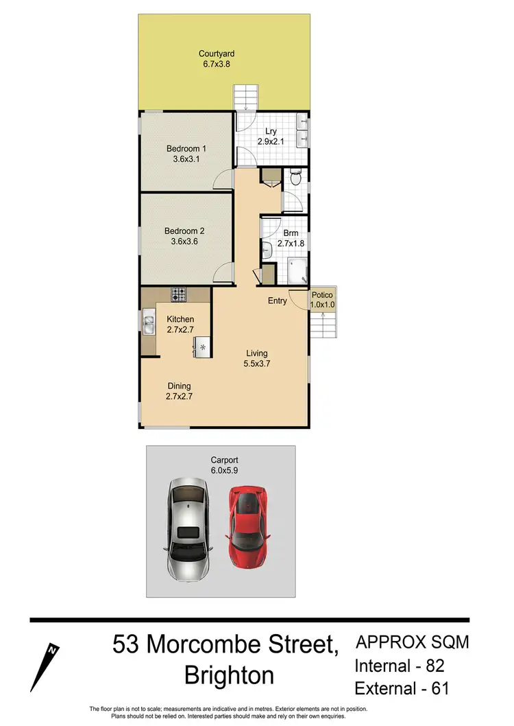 Floorplan of Homely house listing, 53 Morcombe Street, Brighton QLD 4017
