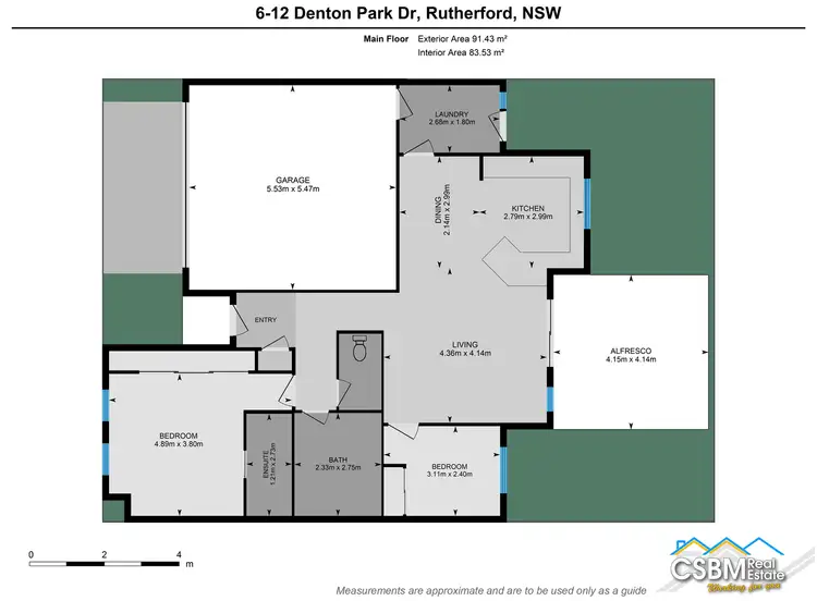 Floorplan of Homely unit listing, 6/12 Denton Park Drive, Rutherford NSW 2320