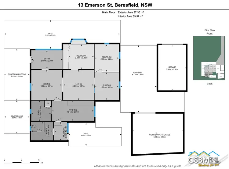 Floorplan of Homely house listing, 13 Emerson Street, Beresfield NSW 2322