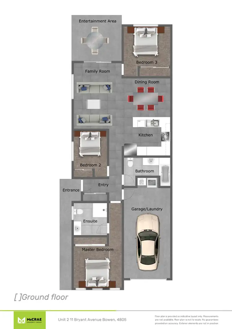 Floorplan of Homely semi-detached listing, 1 & 2/11 Bryant Avenue, Bowen QLD 4805