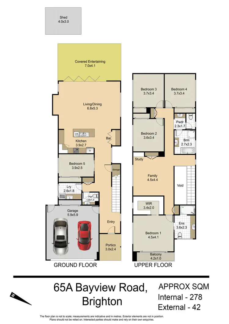 Floorplan of Homely house listing, 65a Bayview Road, Brighton QLD 4017