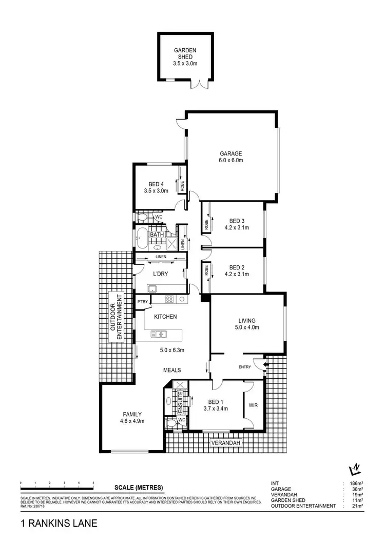 Floorplan of Homely house listing, 1 Rankins Lane, Eaglehawk VIC 3556