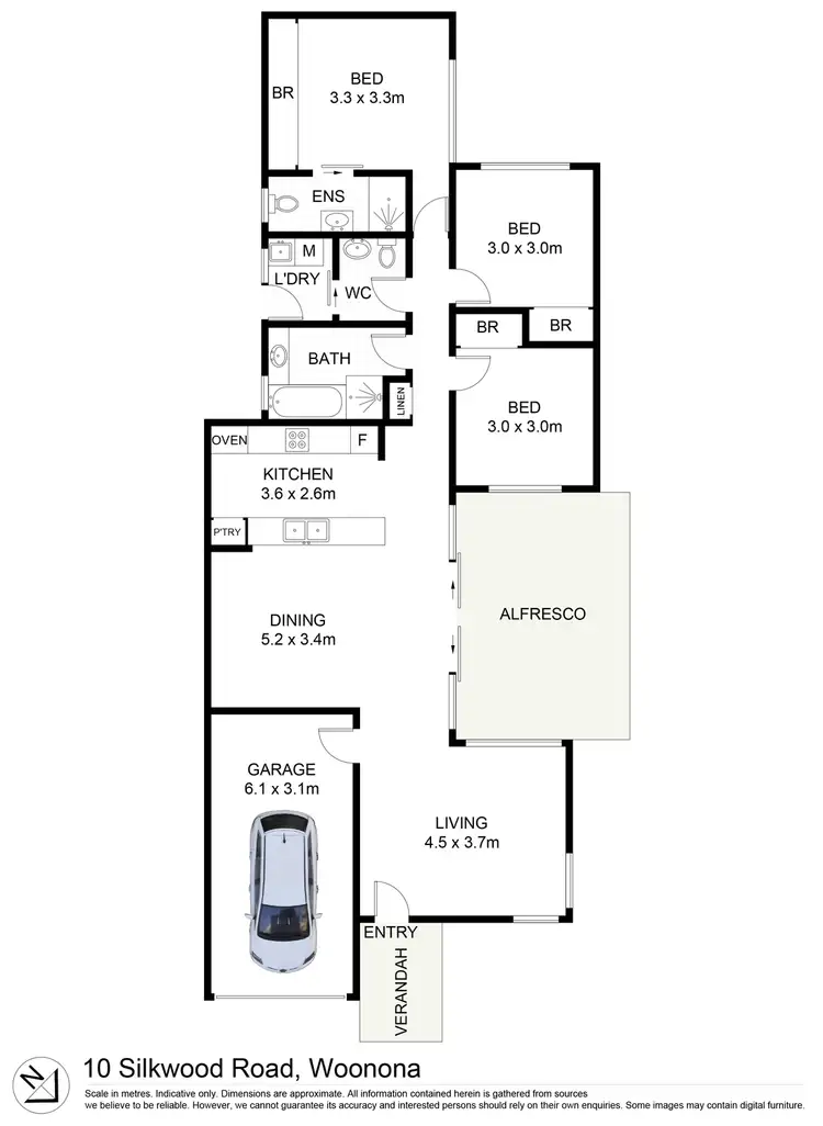 Floorplan of Homely house listing, 10 Silkwood Road, Woonona NSW 2517