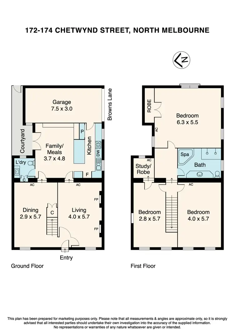 Floorplan of Homely house listing, 172-174 Chetwynd Street, North Melbourne VIC 3051