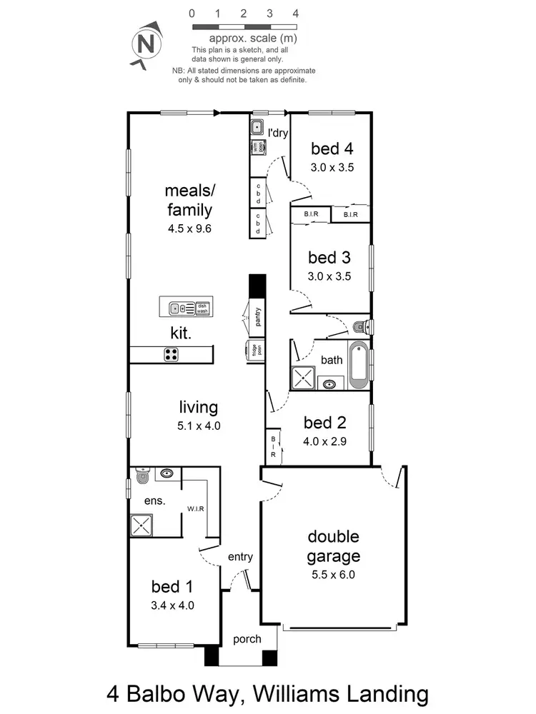 Floorplan of Homely house listing, 4 Balbo Way, Williams Landing VIC 3027