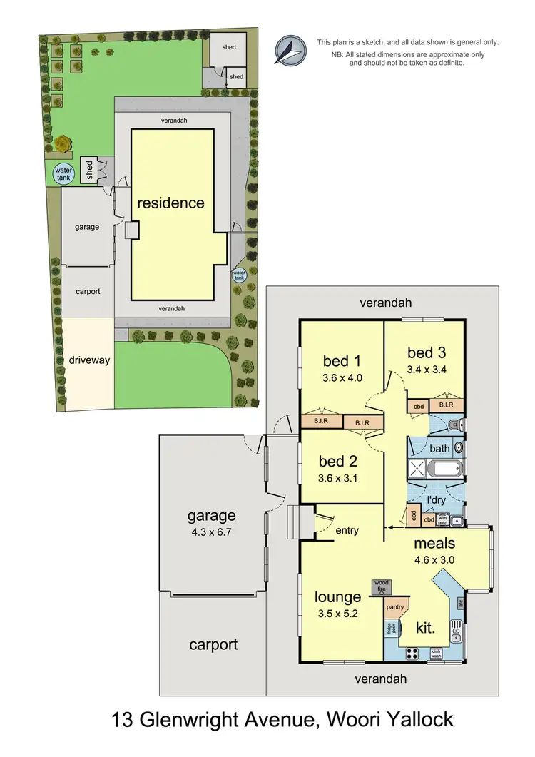 Floorplan of Homely house listing, 13 Glenwright Avenue, Woori Yallock VIC 3139