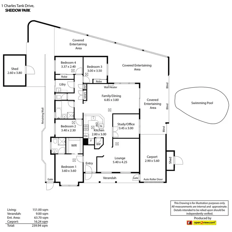 Floorplan of Homely house listing, 1 Charles Tank Drive, Sheidow Park SA 5158