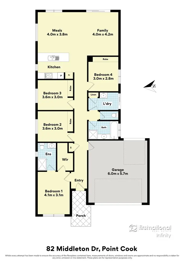 Floorplan of Homely house listing, 82 Middleton Drive, Point Cook VIC 3030