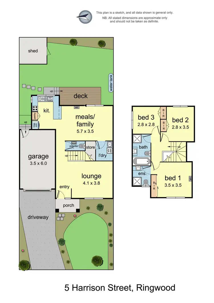 Floorplan of Homely house listing, 5 Harrison Street, Ringwood VIC 3134