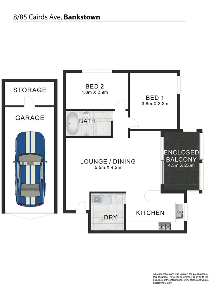 Floorplan of Homely apartment listing, 8/85 Cairds Avenue, Bankstown NSW 2200