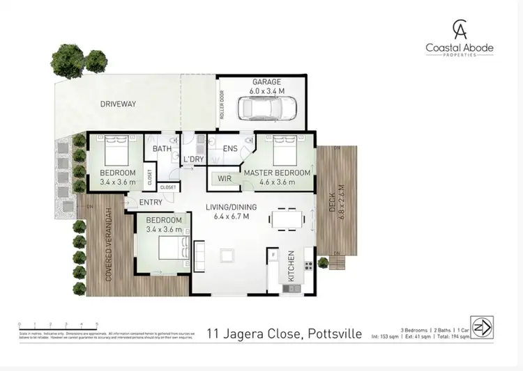Floorplan of Homely house listing, 11 Jagera Close, Pottsville NSW 2489