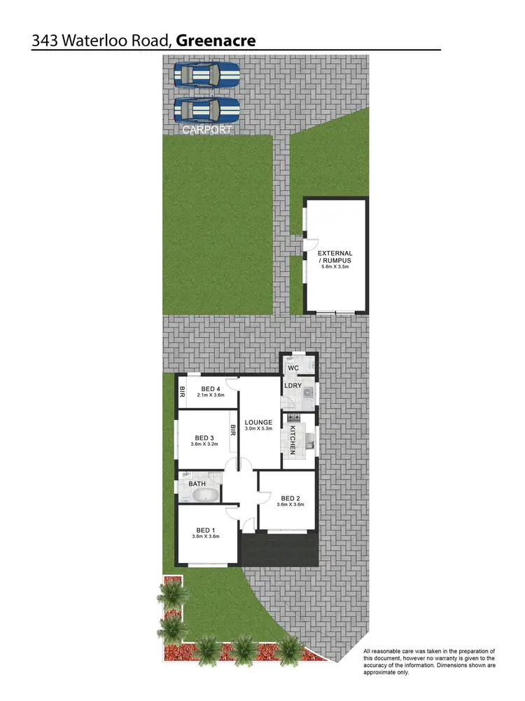 Floorplan of Homely house listing, 343 Waterloo Road, Greenacre NSW 2190