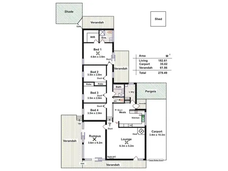 Floorplan of Homely house listing, 25 Roycroft Avenue, Gulfview Heights SA 5096