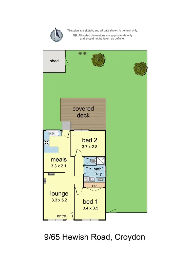 Floorplan of Homely unit listing, 9/65 Hewish Road, Croydon VIC 3136