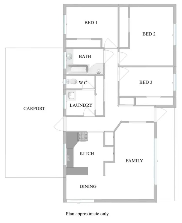 Floorplan of Homely house listing, 28 Longstaff Street, Shepparton VIC 3630