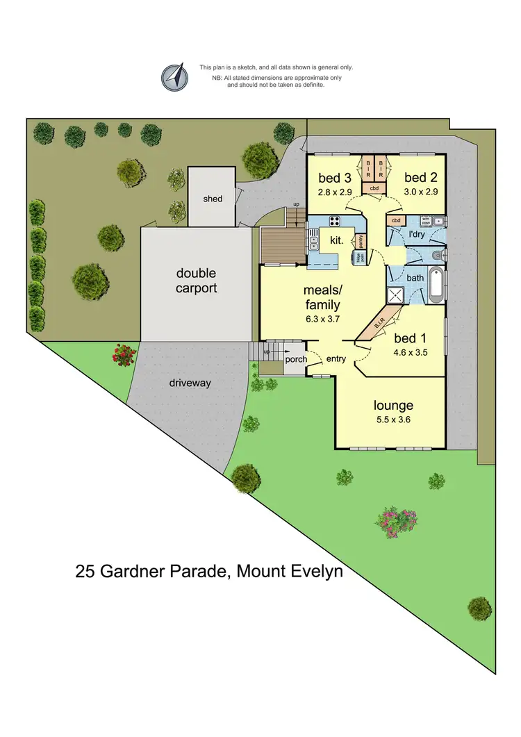 Floorplan of Homely house listing, 25 Gardner Parade, Mount Evelyn VIC 3796