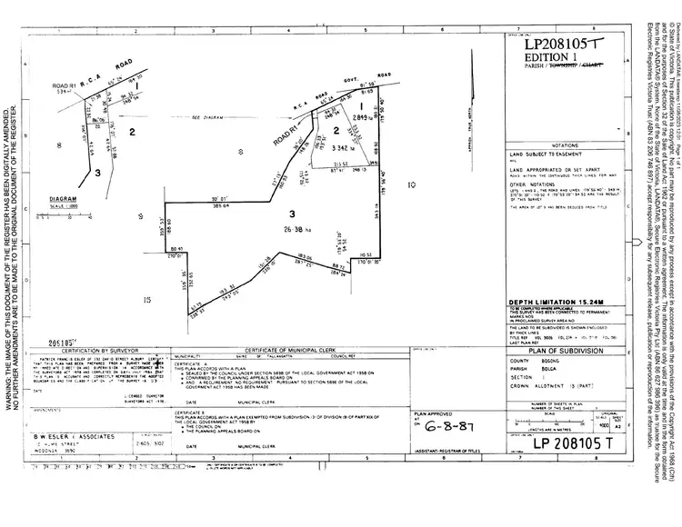 Floorplan of Homely land listing, 307 Murray Valley Highway, Tallangatta VIC 3700