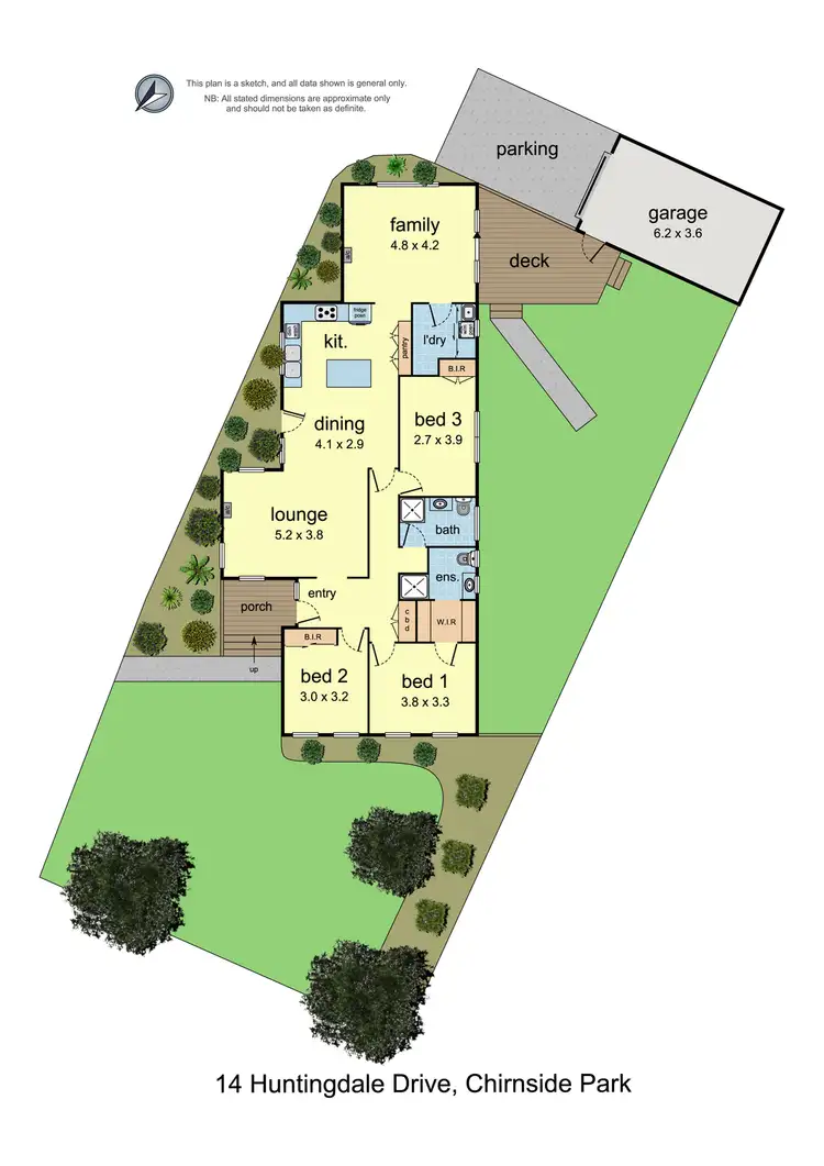 Floorplan of Homely house listing, 14 Huntingdale Drive, Chirnside Park VIC 3116