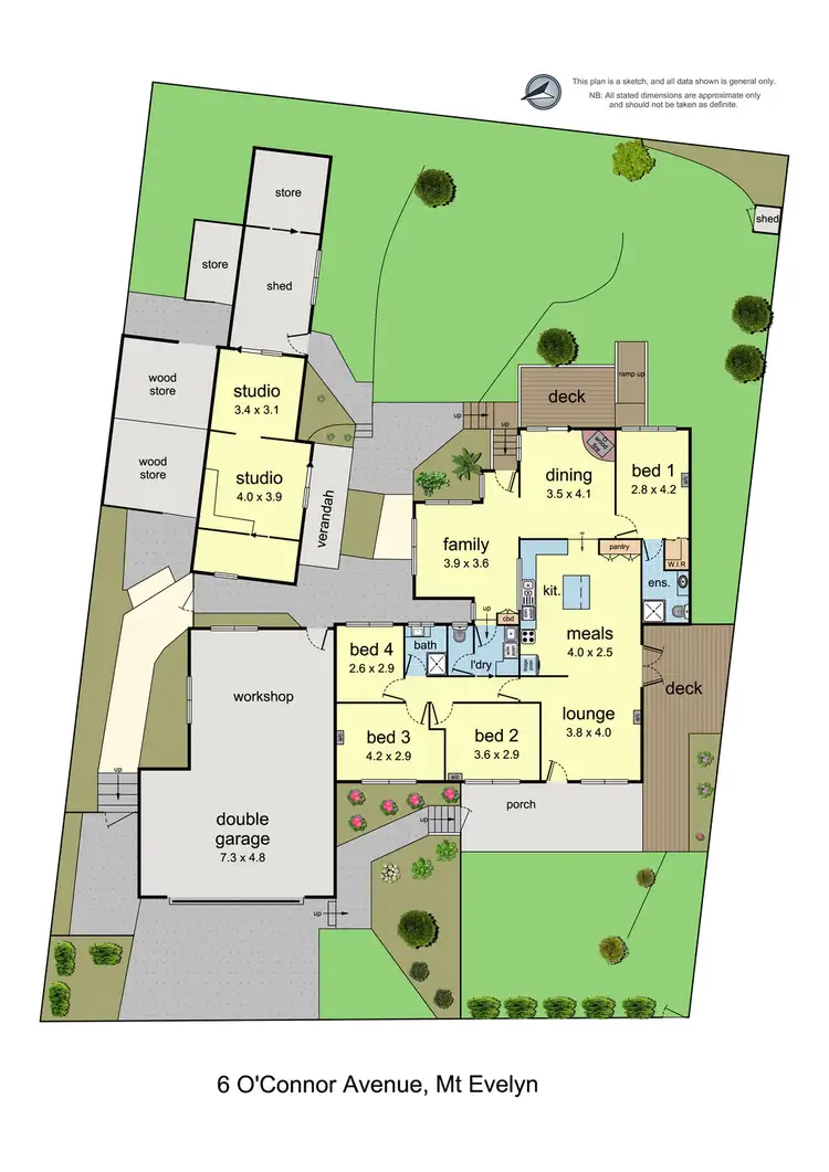 Floorplan of Homely house listing, 6 O'Connor Avenue, Mount Evelyn VIC 3796