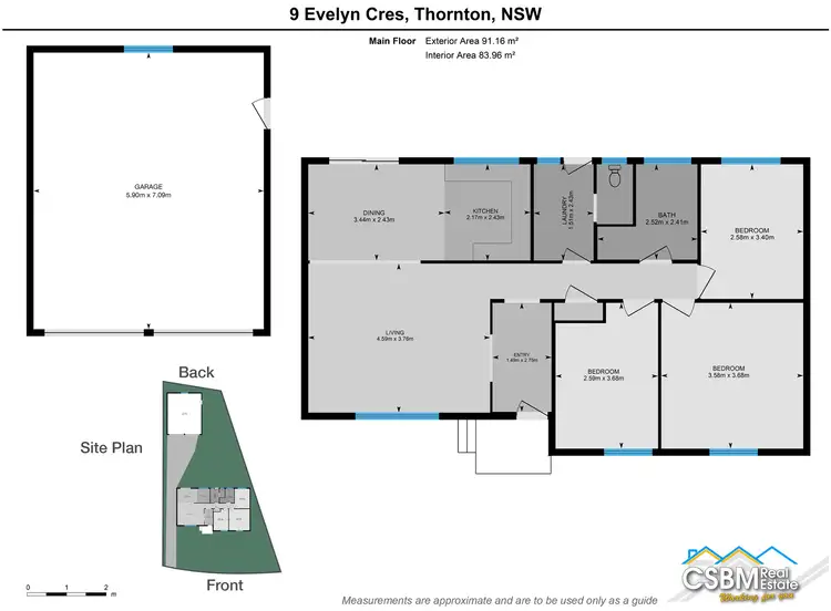 Floorplan of Homely house listing, 9 Evelyn Crescent, Thornton NSW 2322