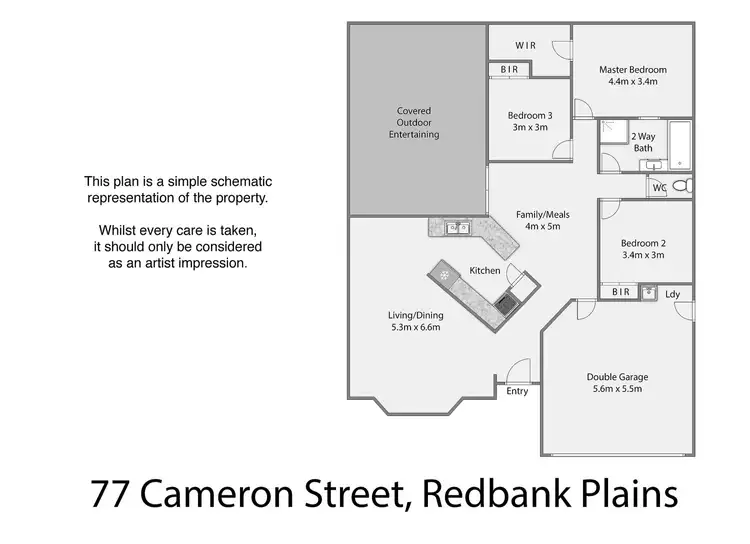 Floorplan of Homely house listing, 77 Cameron Street, Redbank Plains QLD 4301