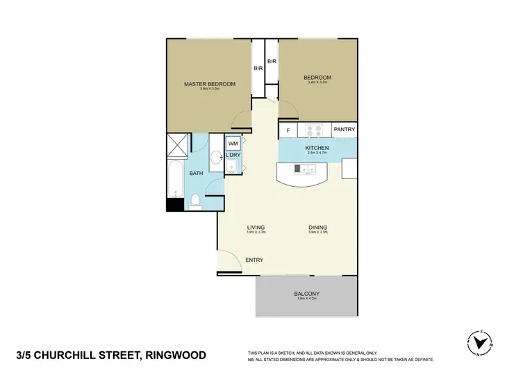 Floorplan of Homely apartment listing, 3/5 Churchill Street, Ringwood VIC 3134