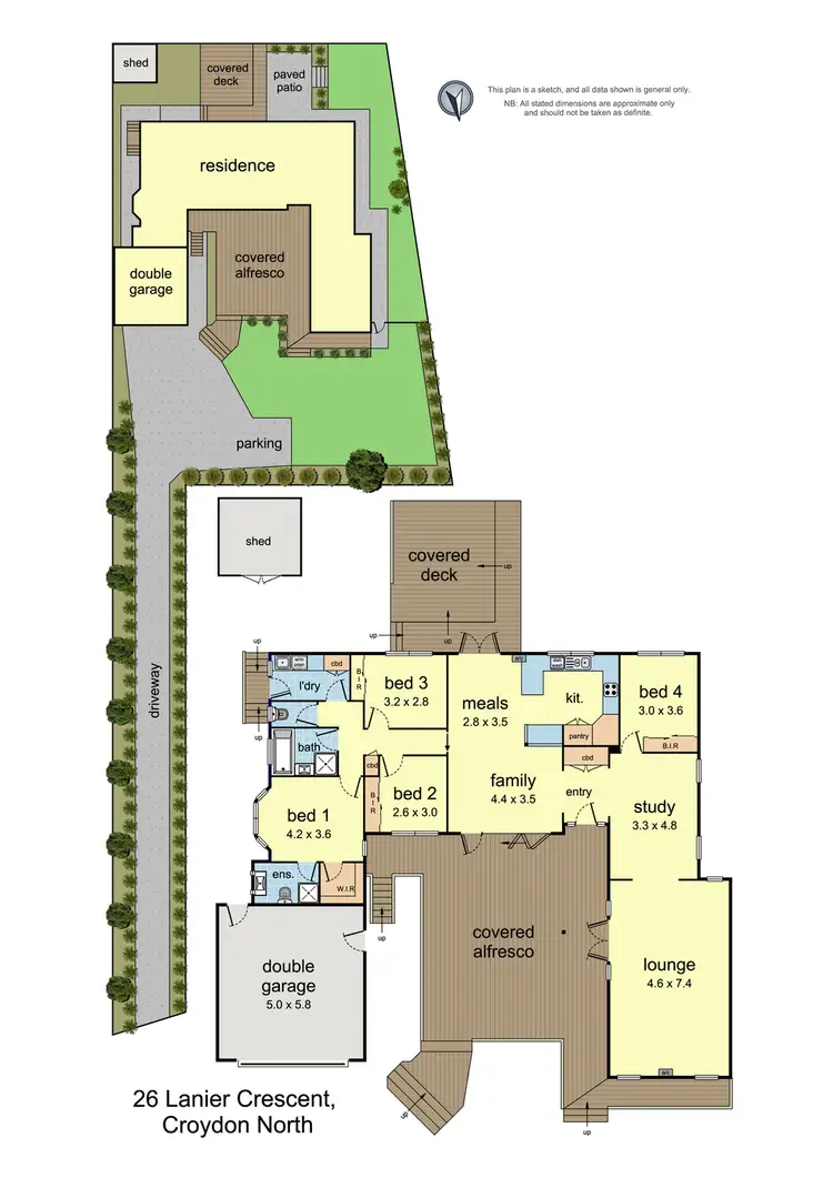 Floorplan of Homely house listing, 26 Lanier Crescent, Croydon North VIC 3136