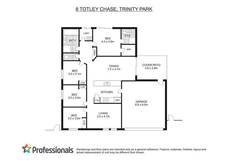 Floorplan of Homely house listing, 8 Totley Chase, Trinity Park QLD 4879