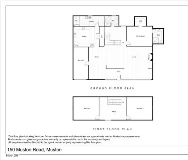 Floorplan of Homely house listing, 150 Muston Road, Muston SA 5221