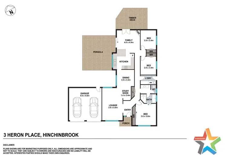 Floorplan of Homely house listing, 3 Heron Place, Hinchinbrook NSW 2168