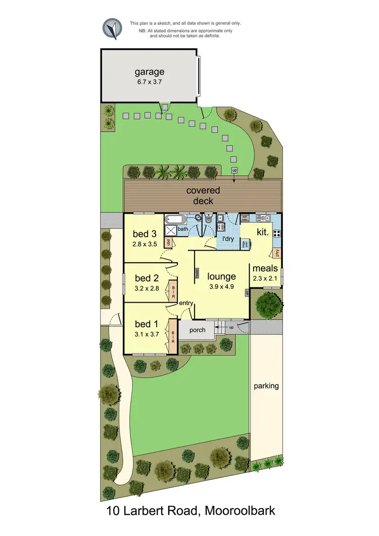 Floorplan of Homely house listing, 10 Larbert Road, Mooroolbark VIC 3138