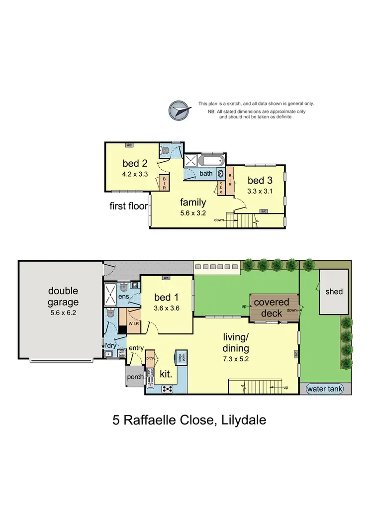 Floorplan of Homely townhouse listing, 5 Raffaele Close, Lilydale VIC 3140