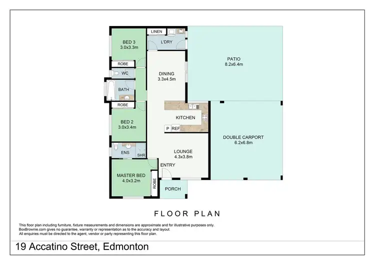 Floorplan of Homely house listing, 19 Accatino Street, Edmonton QLD 4869