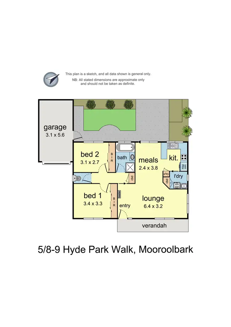 Floorplan of Homely unit listing, 5/8-9 Hyde Park Walk, Mooroolbark VIC 3138